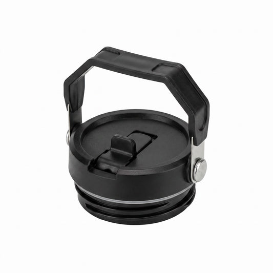 COKAFEGO Straw Lid Compatible with CF01 Water Jug, SUS 304 Stainless Steel Spill Proof Replacement Lid with Handle BPA Free for Outdoor Camping Gym Commute Travel