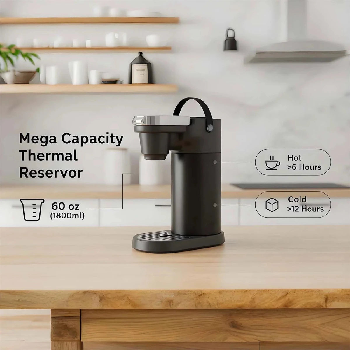 Coming soon...COKAFEGO® Portable Wireless Smart Americano Coffee Maker | 60oz Thermal Reservoir | K - Cup® & Ground Coffee Compatible | For Camping, RV & Outdoor - COKAFEGO