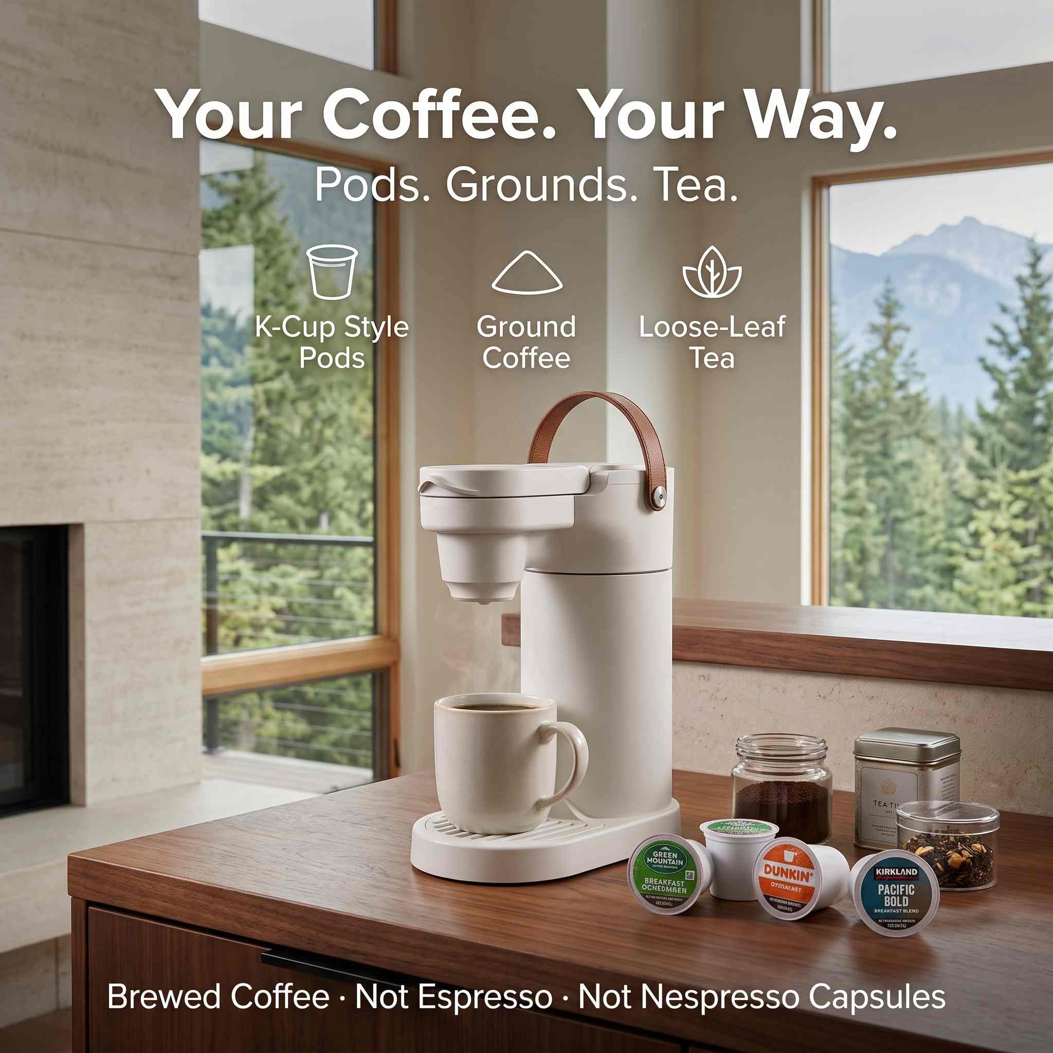 The new product is not yet available for sale.-COKAFEGO® THE WORLD'S FIRST  WIRELESS AMERICANO COFFEE STATION. GIFT. | 60oz Thermal Reservoir | K-Cup® & Ground Coffee Compatible | For Camping, RV & Outdoor