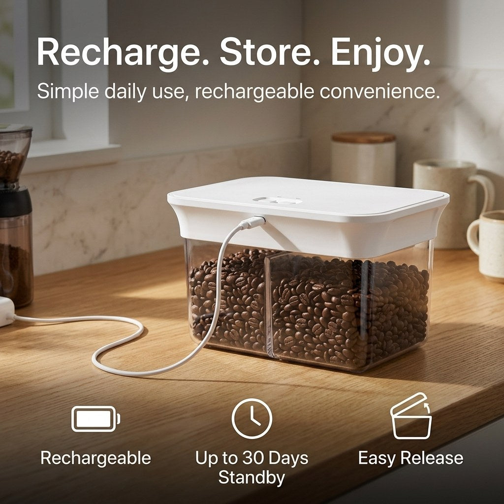 COKAFEGO Smart Vacuum Food Storage Container, 3L&6L, Clear