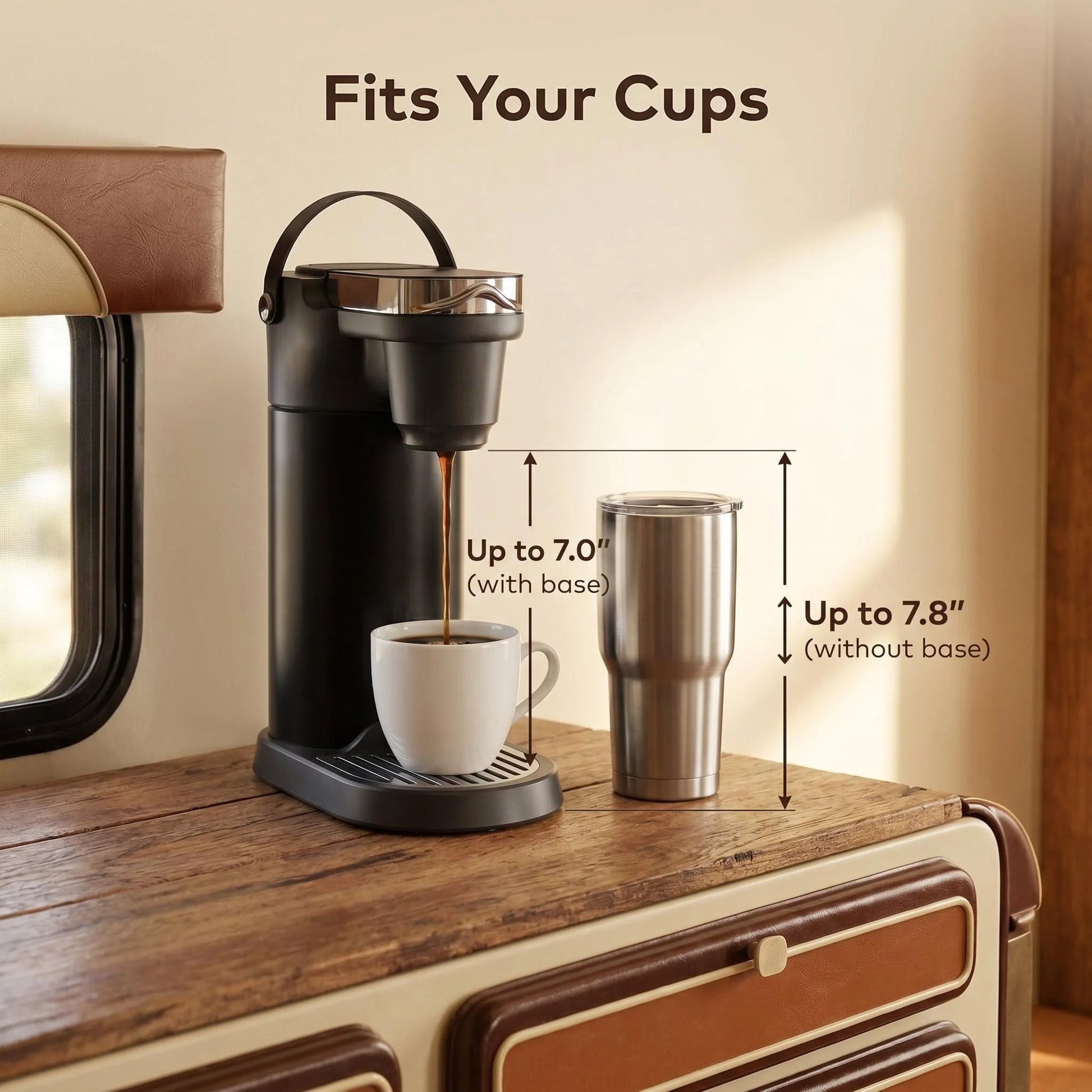 The new product is not yet available for sale.-COKAFEGO® THE WORLD'S FIRST PORTABLE K-CUP® COFFEE MAKER. THE ULTIMATE EXPLORER'S GIFT. | 60oz Thermal Reservoir | K-Cup® & Ground Coffee Compatible | For Camping, RV & Outdoor