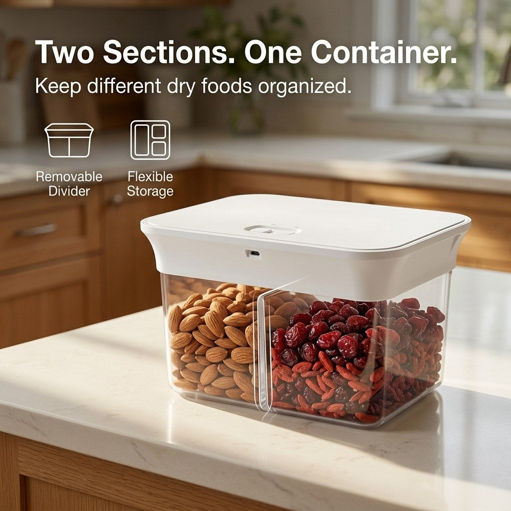 COKAFEGO Smart Vacuum Food Storage Container, 3L&6L, Clear