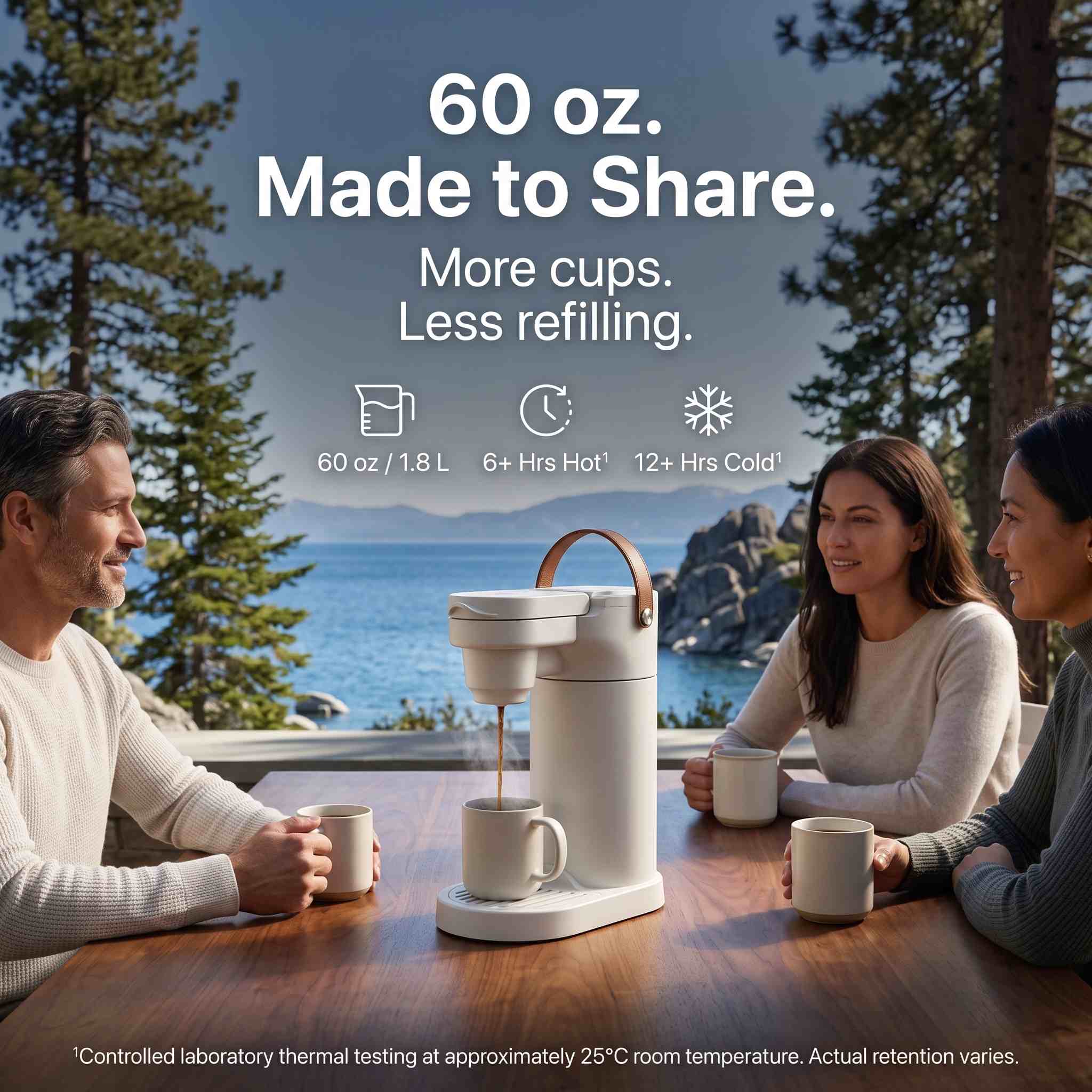 The new product is not yet available for sale.-COKAFEGO® THE WORLD'S FIRST  WIRELESS AMERICANO COFFEE STATION. GIFT. | 60oz Thermal Reservoir | K-Cup® & Ground Coffee Compatible | For Camping, RV & Outdoor