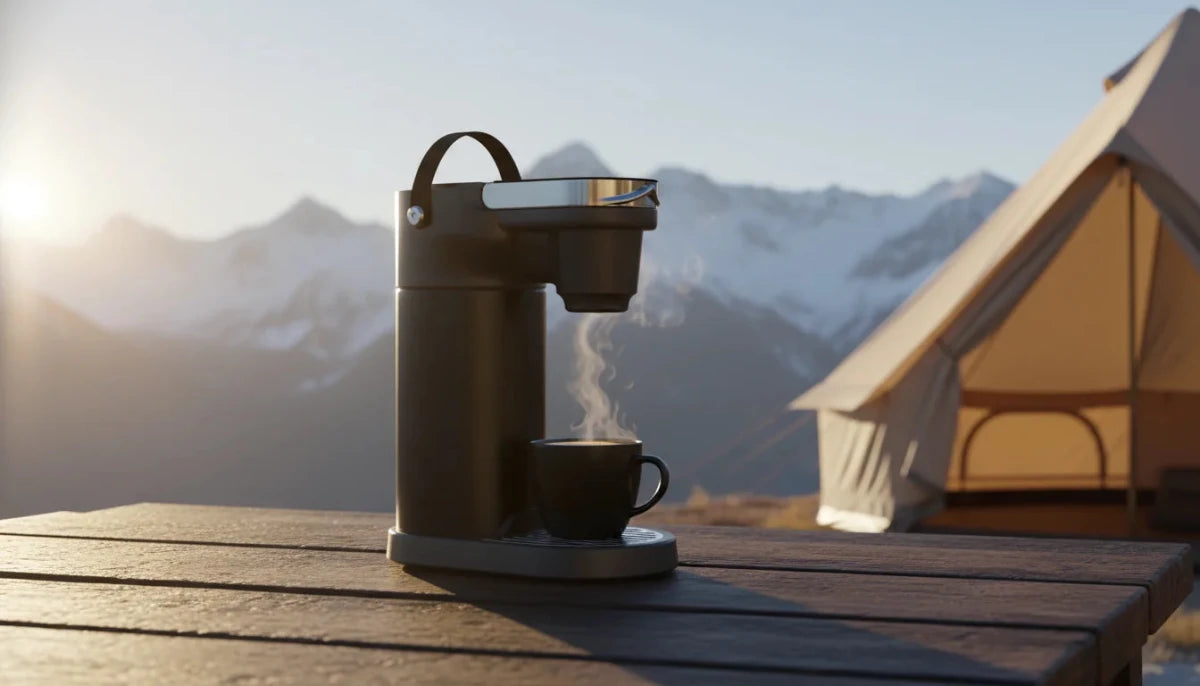 Coming soon...COKAFEGO® Portable Wireless Smart Americano Coffee Maker | 60oz Thermal Reservoir | K - Cup® & Ground Coffee Compatible | For Camping, RV & Outdoor - COKAFEGO